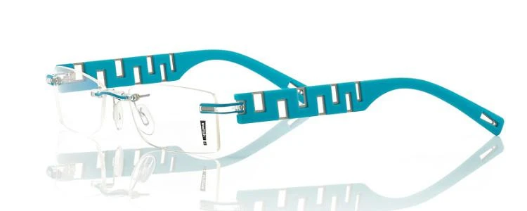 Switch It Garnitur Combi 3027 Randlose Brille In Der Farbe Palladium Transparent Türkis Matt 1 Switch It Garnitur Combi 3027 Randlose Brille In Der Farbe Palladium Transparent Türkis Matt